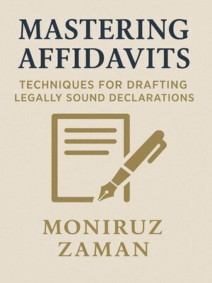 cover image of Mastering Affidavits